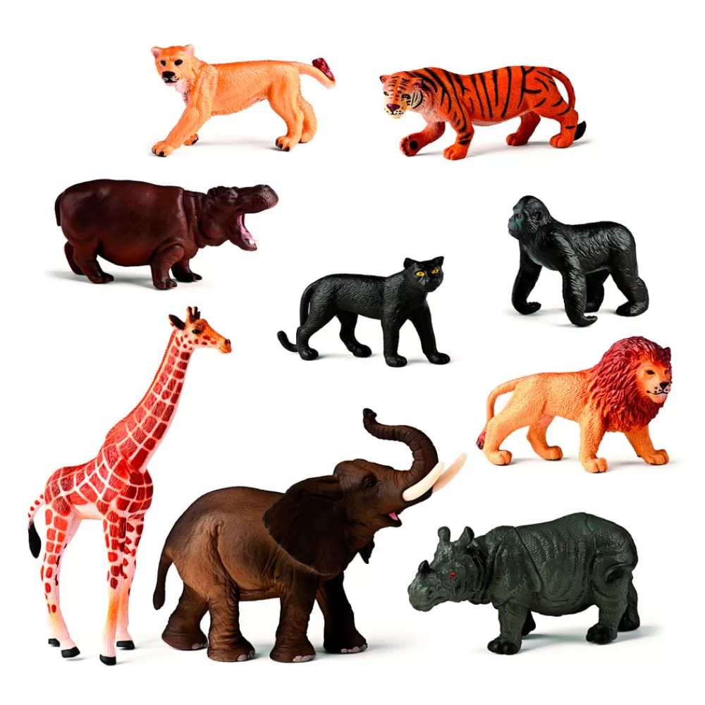 HOPTOYS Imagiers & Jeux De Langage<Animaux De La Jungle Par 9