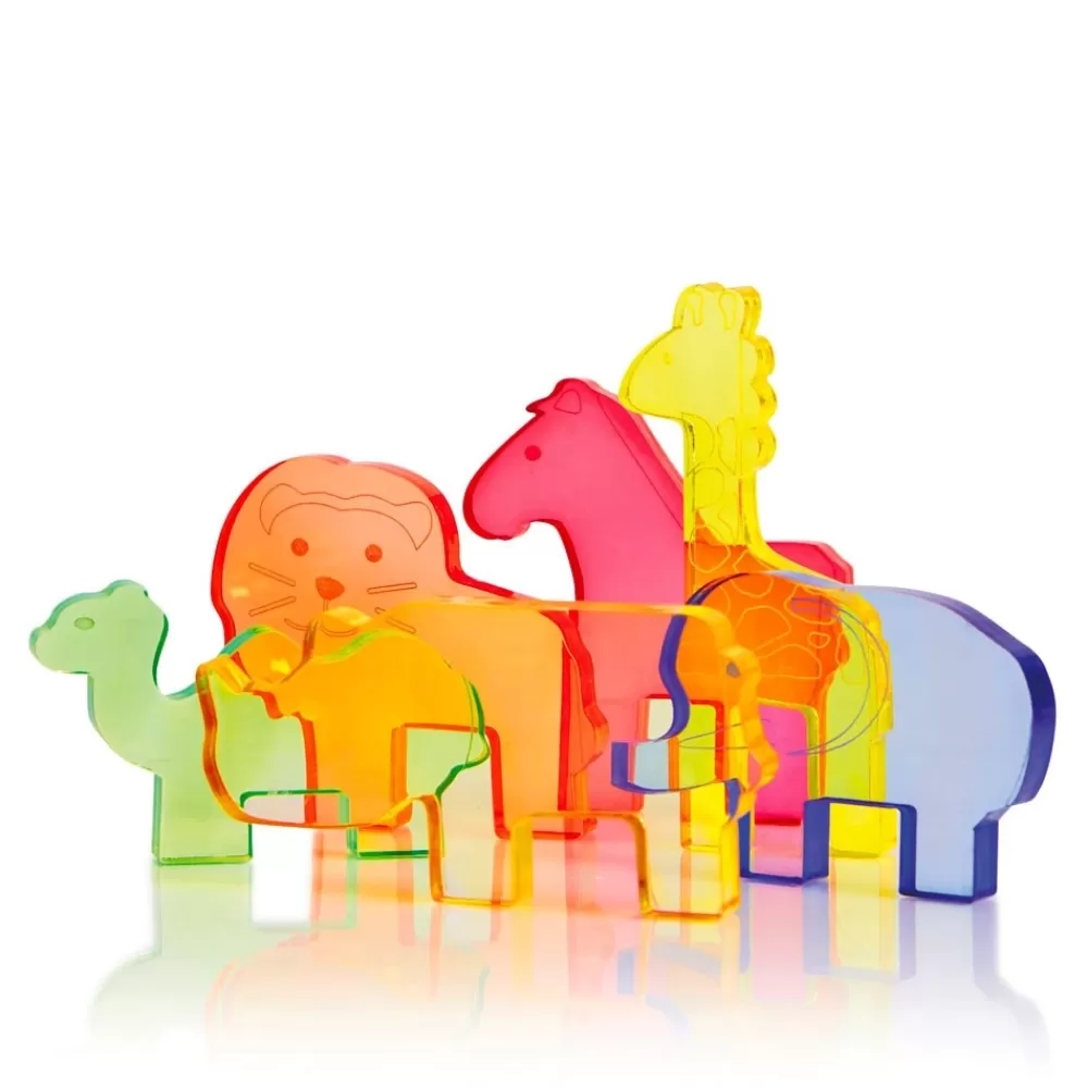 HOPTOYS Matériel Montessori & Reggio*Animaux Sauvages En Acrylique Par 6