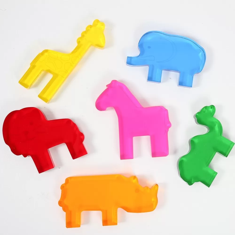 HOPTOYS Matériel Montessori & Reggio*Animaux Sauvages En Acrylique Par 6