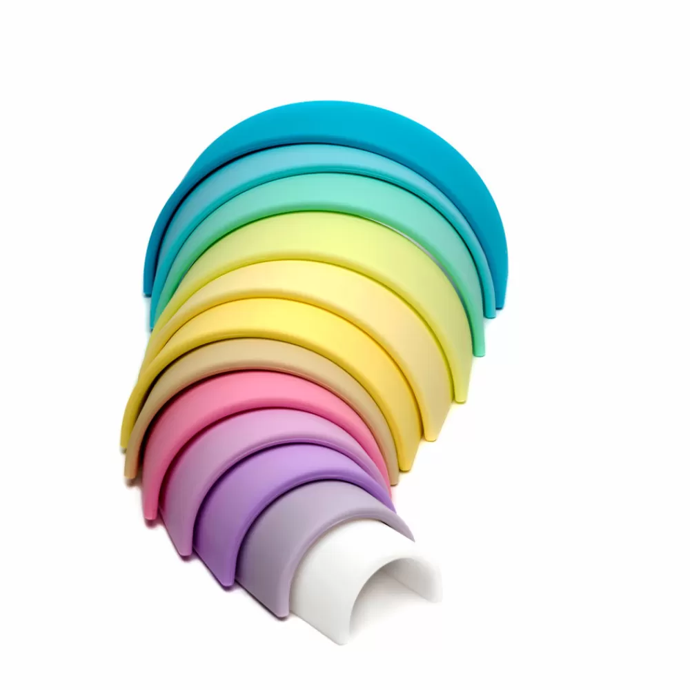 HOPTOYS Matériel Sensoriel<Arc-En-Ciel En Silicone Pastel X 12