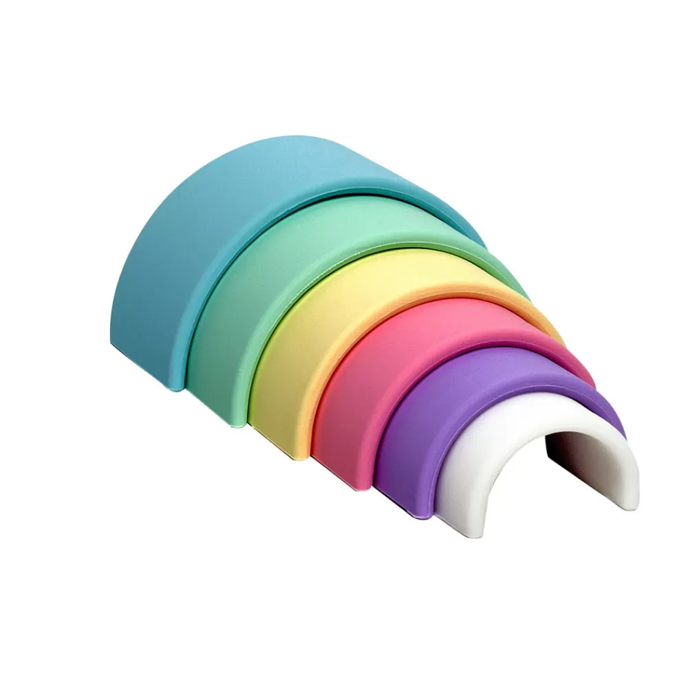 HOPTOYS Matériel Sensoriel<Arc-En-Ciel En Silicone Pastel X 6