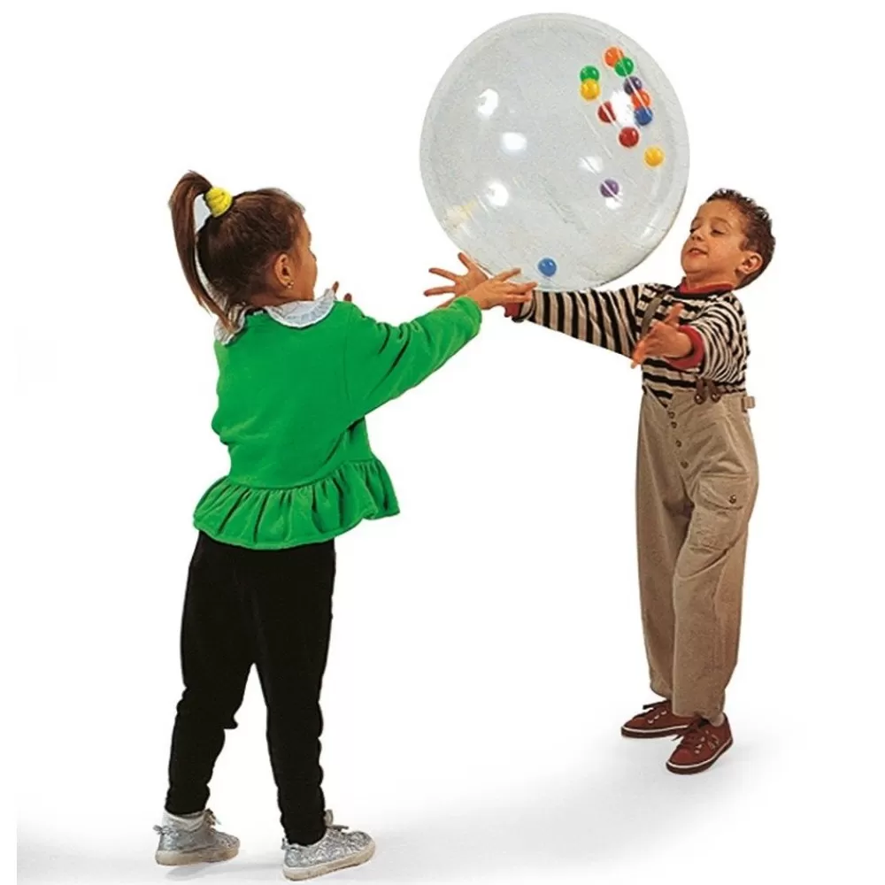 HOPTOYS Habiletés Visio-Spatiales<Ballon Activite Transparent 50 Cm