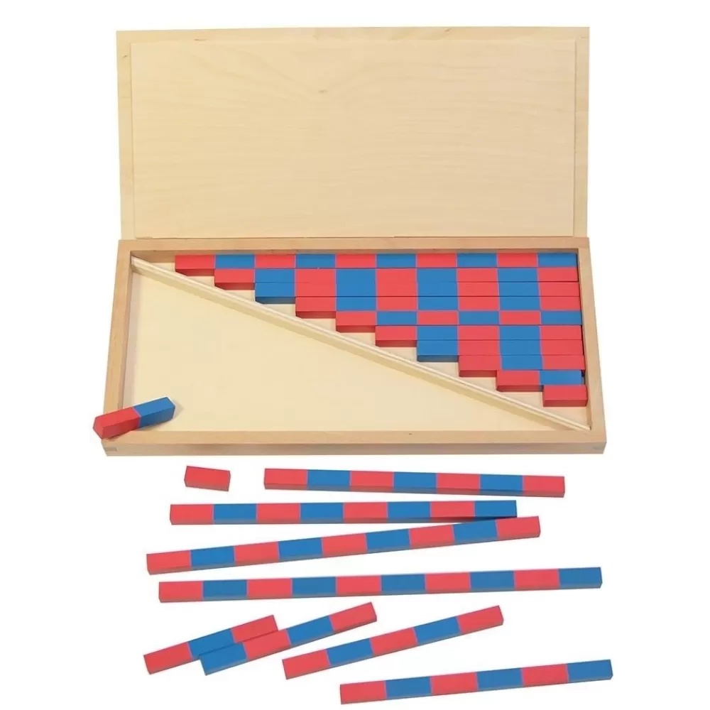 HOPTOYS Jeux Éducatifs*Barres Rouges Et Bleues Montessori