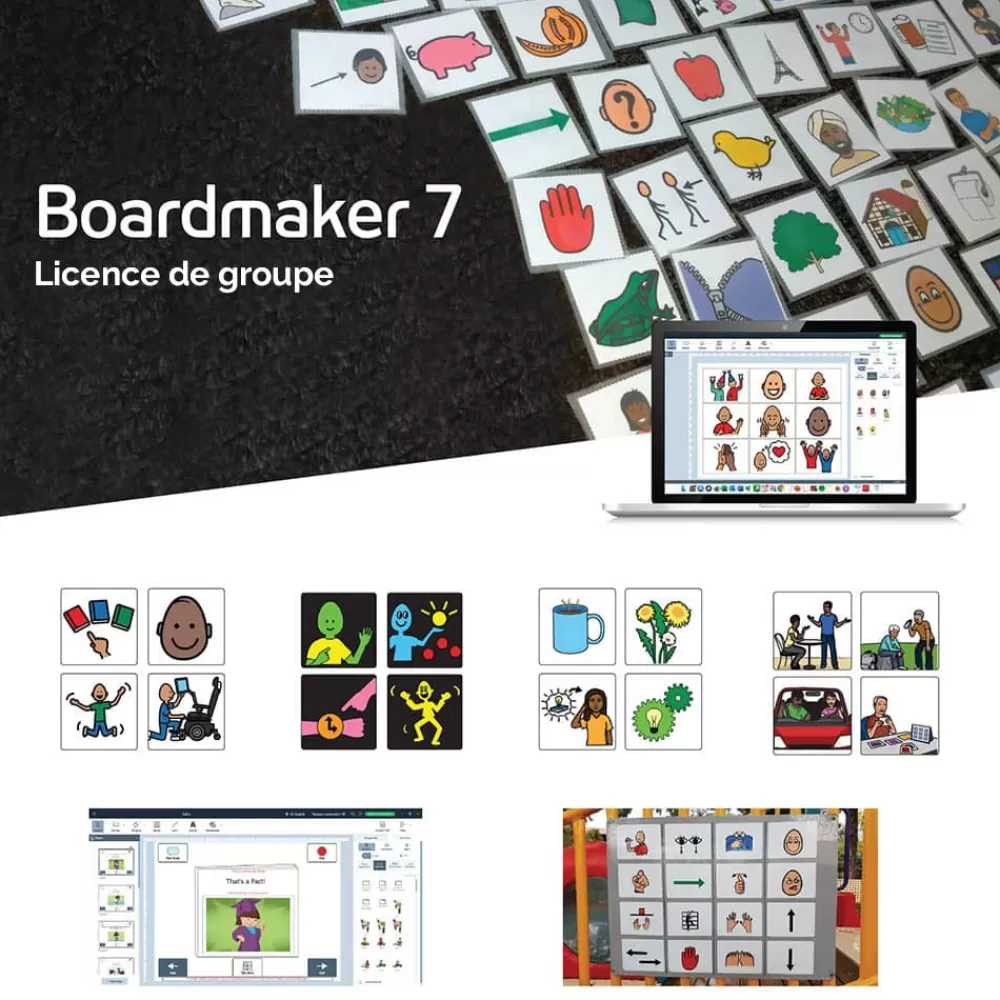 HOPTOYS Communication Alternative & Augmentee<Boardmaker 7 - Licence De Groupe