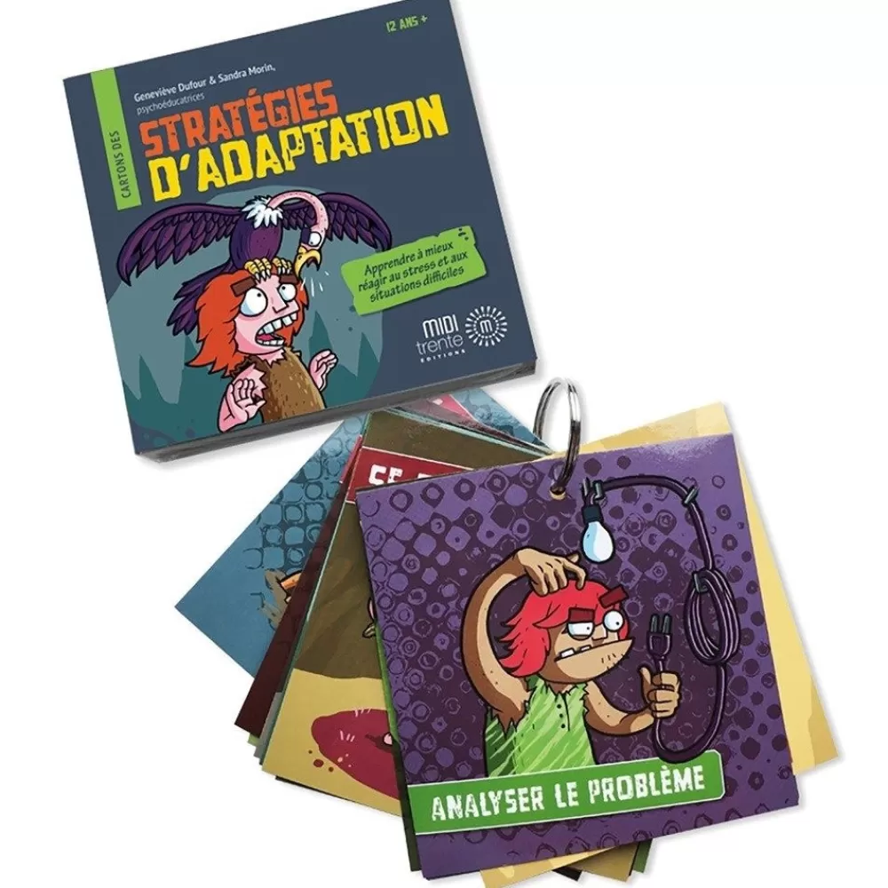 HOPTOYS Habiletés Sociales Et Émotions*Cartons Des Strategies D'Adaptation