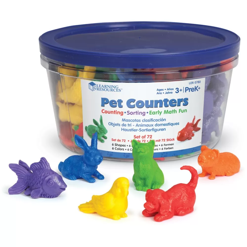 HOPTOYS Dyscalculie*Compteurs Animaux Familiers Par 72