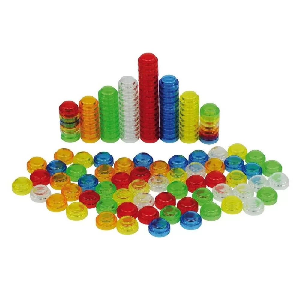 HOPTOYS Matériel Montessori & Reggio*Compteurs Empilables Translucides