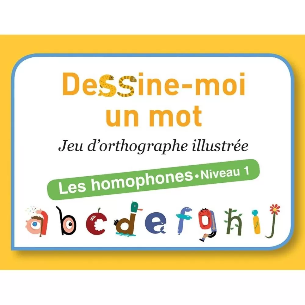 HOPTOYS Morpho-Syntaxe, Grammaire, Orthographe<Dessine-Moi Un Mot - Homophones Niveau 1