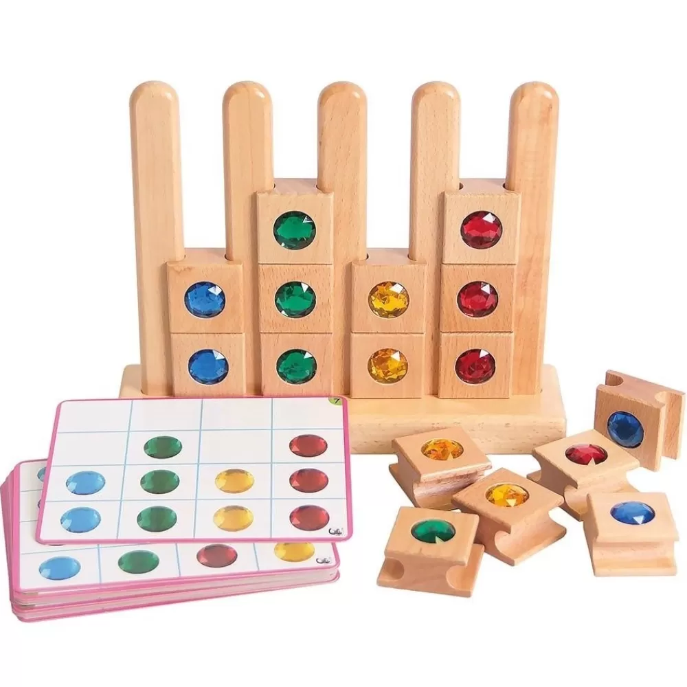 HOPTOYS Stimulation Cognitive*Empilage Pierres Precieuses