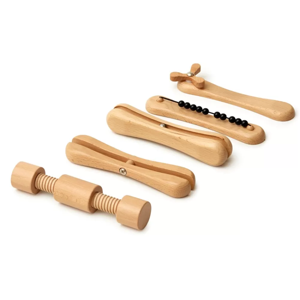 HOPTOYS Apprendre A S'Autoreguler*Fidgets Adulte En Bois Par 5