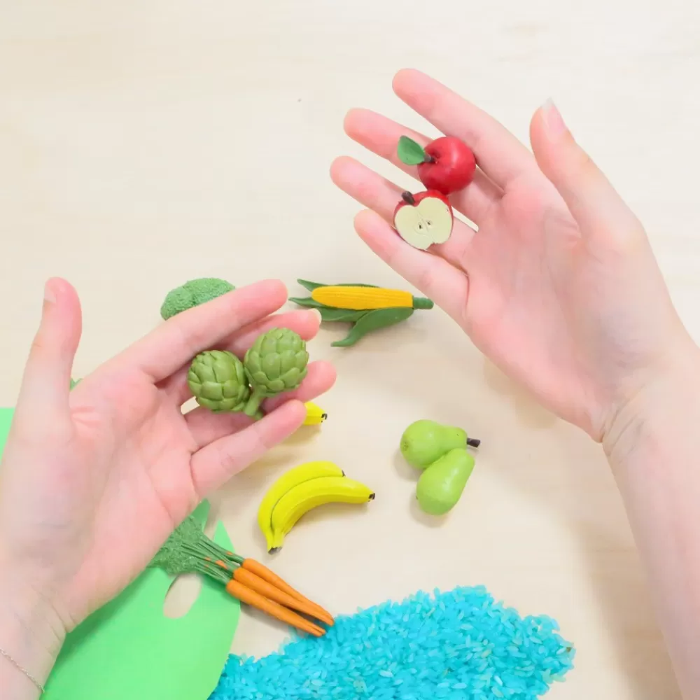 HOPTOYS Stimulation Tactile*Figurines Fruits Et Legumes