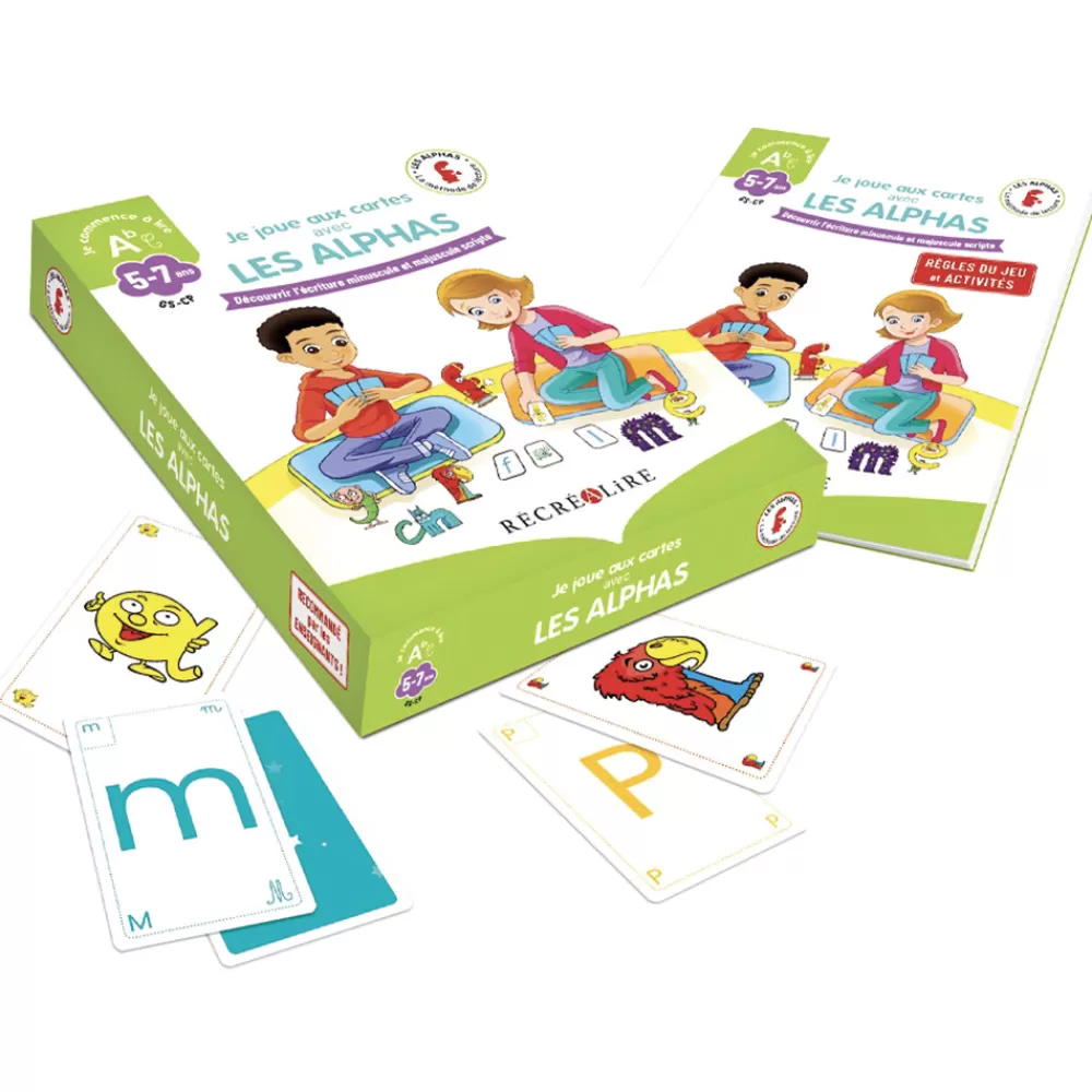 HOPTOYS Préparation À La Lecture<Je Joue Aux Cartes Avec Les Alphas