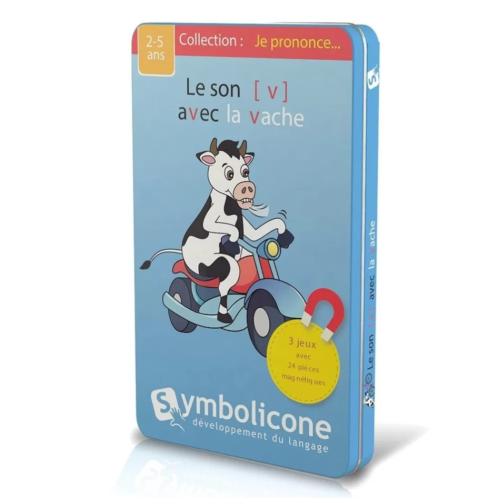 HOPTOYS Jeux Éducatifs*Je Prononce Le Son [V] Avec La Vache