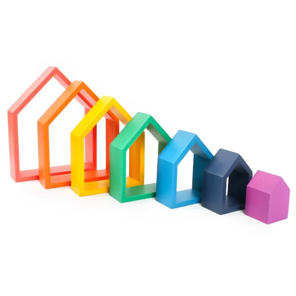 HOPTOYS Jeux De Construction*Maisons Arc-En-Ciel