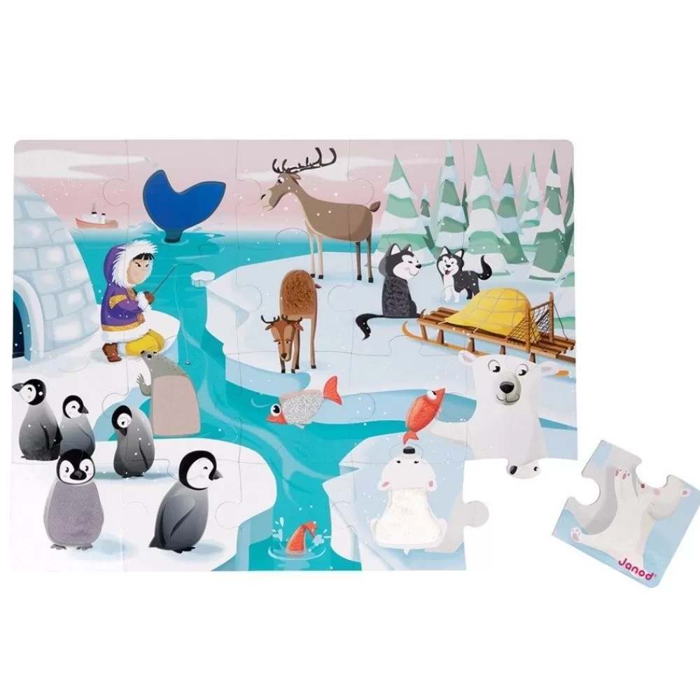 HOPTOYS Idees Cadeaux Pour Une Personne Avec Un Handicap Visuel*Maxi Puzzle Tactile