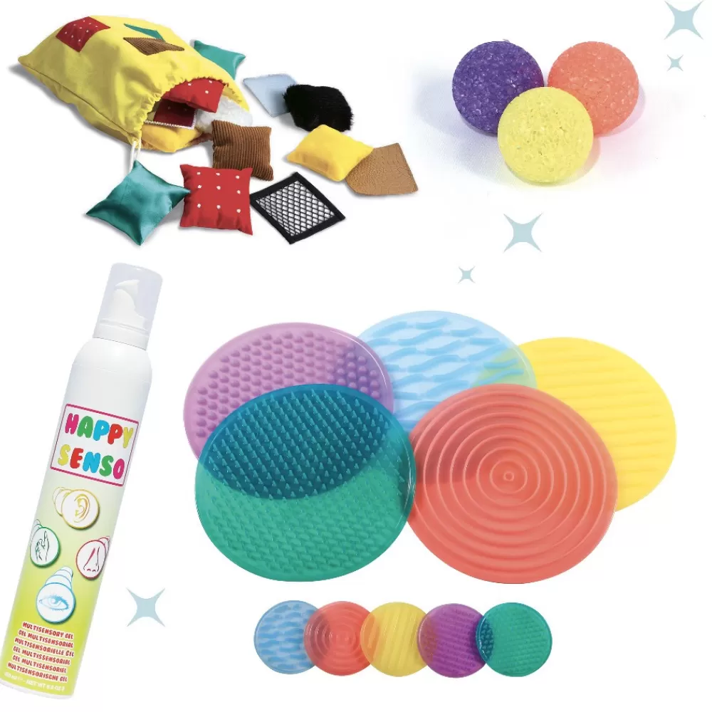 HOPTOYS Idees Cadeaux Pour Une Personne Avec Un Handicap Visuel*Mon Kit - Stimulation Tactile