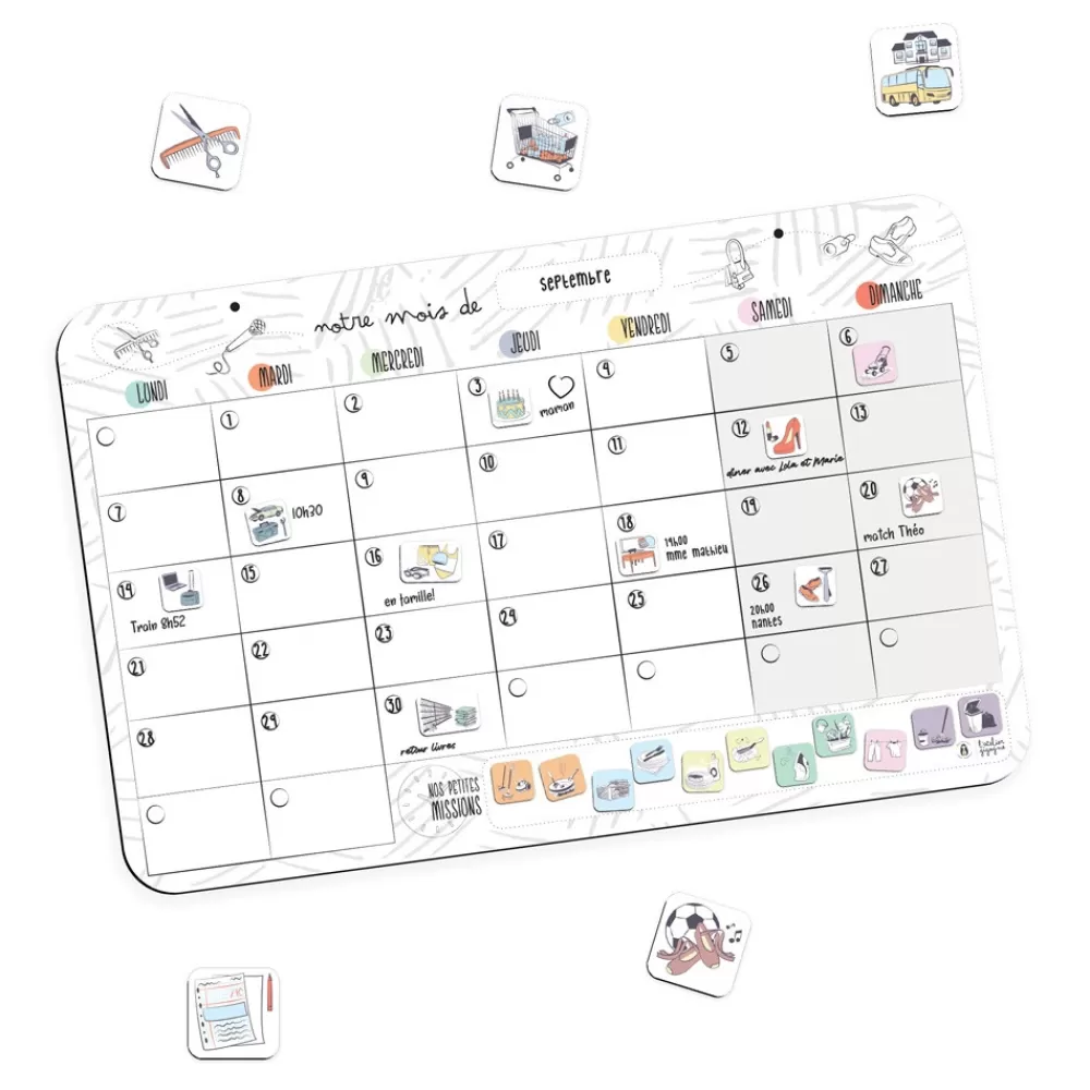 HOPTOYS Organisation Spatio-Temporelle<Organisateur Mensuel