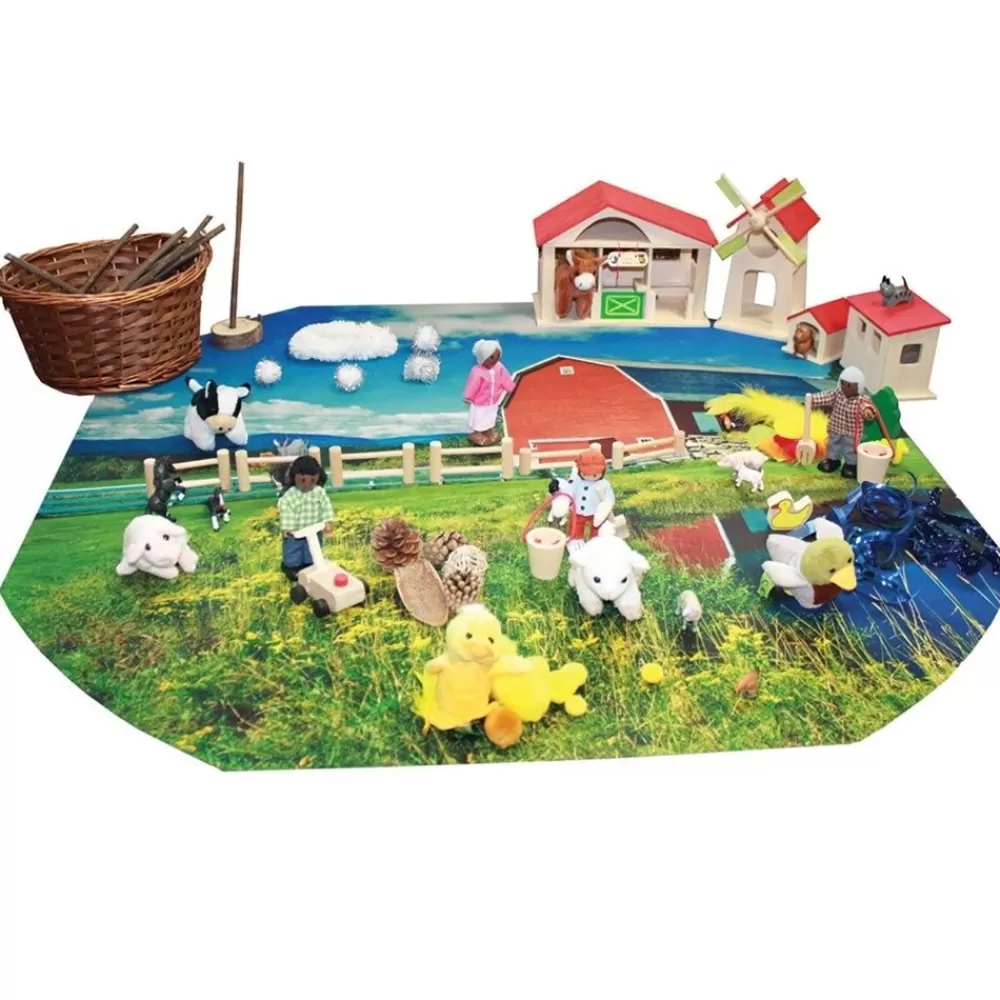 HOPTOYS Stimulation Sensorielle*Planche Decor La Ferme