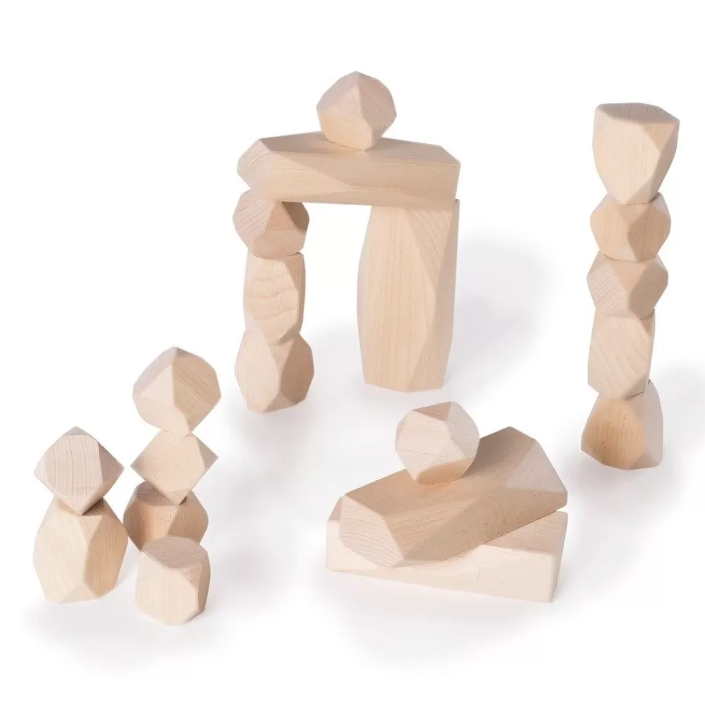 HOPTOYS Stimulation Cognitive*Rochers De Construction En Bois