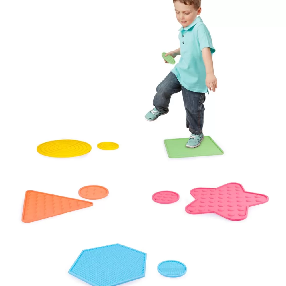 HOPTOYS Idees Cadeaux Pour Une Personne Avec Un Handicap Visuel*Tapis Sensoriels Textures X 10